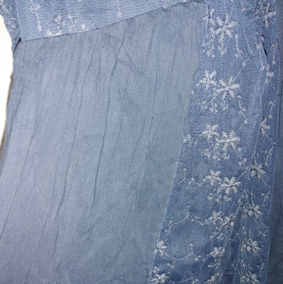 Abercrombie & Fitch Blue Lace Swing Dress Sz.Med NWT - Picture 6 of 8